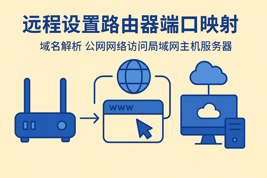 遠程設置路由器端口映射 域名解析 公網(wǎng)網(wǎng)絡(luò )訪(fǎng)問(wèn)局域網(wǎng)主機服務(wù)器