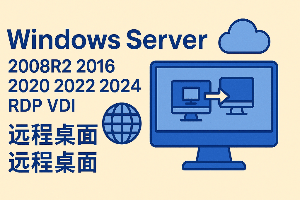Windows server 2008R2 2016 2020 2022 2024 RDP VDI 遠程桌面
