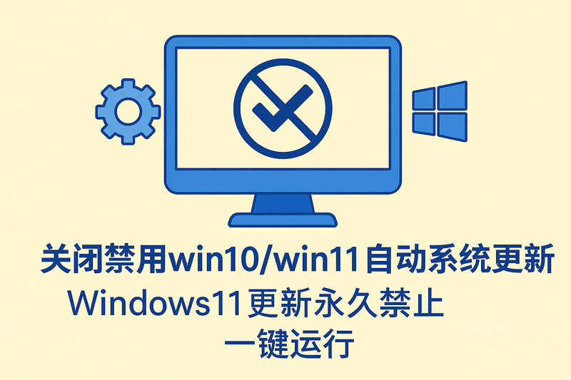 關(guān)閉禁用win10/win11自動(dòng)系統更新Windows11更新永久禁止一鍵運行