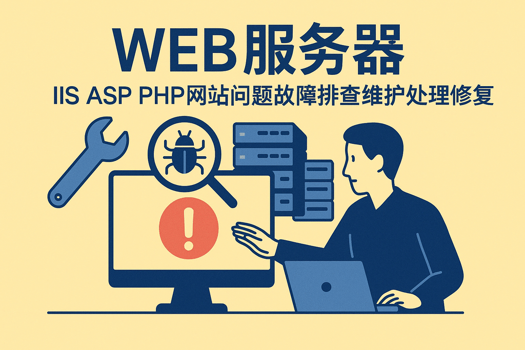 web服務(wù)器iis asp php網(wǎng)站問(wèn)題故障排查維護處理修復處理
