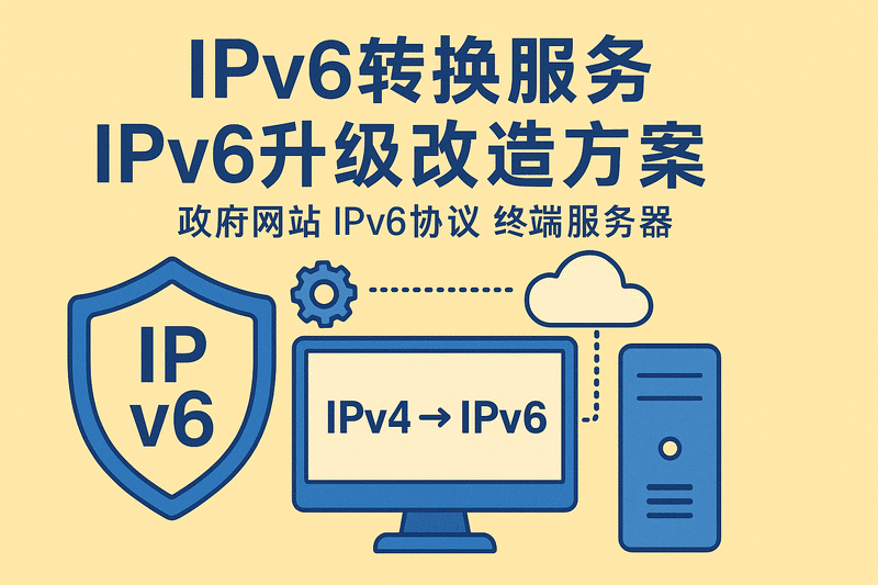 IPv6轉換服務(wù)IPv6升級改造方案政府網(wǎng)站IPv6協(xié)議終端服務(wù)器