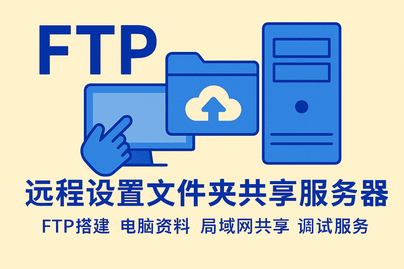 遠程設置文件夾共享服務(wù)器FTP搭建電腦資料局域網(wǎng)共享調試服務(wù)