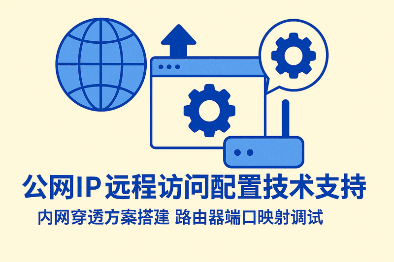 公網(wǎng)IP遠程訪(fǎng)問(wèn)配置技術(shù)支持 內網(wǎng)穿透方案搭建 路由器端口映射調試